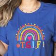 TGIF Teacher Appreciation Alphabet Thank God It's Friday For Men Women Girls Kids Women's Heather T-Shirt Heather True Royal