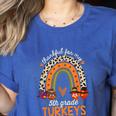 Thankful For My 5th Grade Turkeys Thanksgiving Teacher Women's Heather T-Shirt Heather True Royal Thankful For My 5th Grade Turkeys Thanksgiving Teacher Women's Heather T-Shirt Heather True Royal
