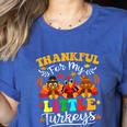 Thankful For My Little Turkeys Teacher Thanksgiving Teachers Women's Heather T-Shirt Heather True Royal Thankful For My Little Turkeys Teacher Thanksgiving Teachers Women's Heather T-Shirt Heather True Royal