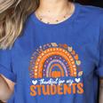 Thankful For My Students Teacher Thanksgiving School Fall Women's Heather T-Shirt Heather True Royal Thankful For My Students Teacher Thanksgiving School Fall Women's Heather T-Shirt Heather True Royal