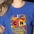 Thanksgiving 67 Meme Science Teacher Periodic Table Women Women's Heather T-Shirt Heather True Royal