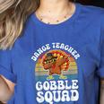Thanksgiving Dance Teacher Gobble Squad Turkey Women's Heather T-Shirt Heather True Royal Thanksgiving Dance Teacher Gobble Squad Turkey Women's Heather T-Shirt Heather True Royal