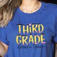 Third Grade Dream Team 3rd Grade Teacher Back To School Kids Women's Heather T-Shirt Heather True Royal