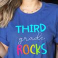 Third Grade Rocks Shirt Team 3rd Grade Teacher Women's Heather T-Shirt Heather True Royal Third Grade Rocks Shirt Team 3rd Grade Teacher Women's Heather T-Shirt Heather True Royal