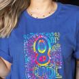 Tie Dye 8th Grade Typography Team Eighth Grade Teacher Women's Heather T-Shirt Heather True Royal Tie Dye 8th Grade Typography Team Eighth Grade Teacher Women's Heather T-Shirt Heather True Royal