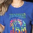 Tie Dye Teaching Social Studies Is My Jam Sunglasses Teacher Women's Heather T-Shirt Heather True Royal Tie Dye Teaching Social Studies Is My Jam Sunglasses Teacher Women's Heather T-Shirt Heather True Royal