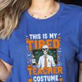This Is My Tired Teacher Costume Halloween Costumes Women's Heather T-Shirt Heather True Royal This Is My Tired Teacher Costume Halloween Costumes Women's Heather T-Shirt Heather True Royal