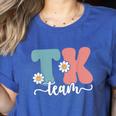 TK Team Back To School Teachers Students Team TK Women's Heather T-Shirt Heather True Royal TK Team Back To School Teachers Students Team TK Women's Heather T-Shirt Heather True Royal