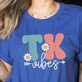 TK Vibes Back To School Teachers Students TK Team Women's Heather T-Shirt Heather True Royal TK Vibes Back To School Teachers Students TK Team Women's Heather T-Shirt Heather True Royal