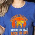History Teacher Brings Past Back To Life Halloween Zombie Women's Heather T-Shirt Heather True Royal History Teacher Brings Past Back To Life Halloween Zombie Women's Heather T-Shirt Heather True Royal