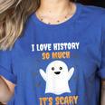 History Teacher Halloween History Class School For Men Women Kids Women's Heather T-Shirt Heather True Royal