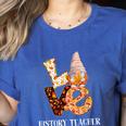 History Teacher Love Autumn Fall Gnome For Teachers For Men Women Women's Heather T-Shirt Heather True Royal History Teacher Love Autumn Fall Gnome For Teachers For Men Women Women's Heather T-Shirt Heather True Royal