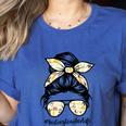History Teacher Messy Bun Life Hair Glasses Women's Heather T-Shirt Heather True Royal History Teacher Messy Bun Life Hair Glasses Women's Heather T-Shirt Heather True Royal