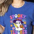 Trick Or Teach Spooky Teacher Ghost Halloween Teacher Women's Heather T-Shirt Heather True Royal Trick Or Teach Spooky Teacher Ghost Halloween Teacher Women's Heather T-Shirt Heather True Royal
