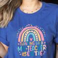 Twinning With My Teacher Bestie Rainbow Matching Teachers Women's Heather T-Shirt Heather True Royal Twinning With My Teacher Bestie Rainbow Matching Teachers Women's Heather T-Shirt Heather True Royal