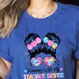 Twinning With My Teacher Bestie Twin Day Friends Teacher Women's Heather T-Shirt Heather True Royal Twinning With My Teacher Bestie Twin Day Friends Teacher Women's Heather T-Shirt Heather True Royal