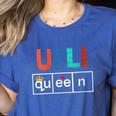 UFLI Queen Science Of Reading Literacy Teacher Appreciation Women's Heather T-Shirt Heather True Royal