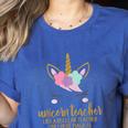 Unicorn Teacher Shirt For Women School Teacher Women's Heather T-Shirt Heather True Royal Unicorn Teacher Shirt For Women School Teacher Women's Heather T-Shirt Heather True Royal