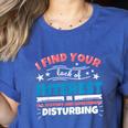 US History And Government Teacher Gifts Funny I Find You Women's Heather T-Shirt Heather True Royal