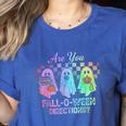 Vintage Are You Fall O Ween Directions Teacher Halloween Women's Heather T-Shirt Heather True Royal