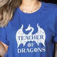 Vintage Teacher Of Dragons Quotes Teacher Student Women's Heather T-Shirt Heather True Royal Vintage Teacher Of Dragons Quotes Teacher Student Women's Heather T-Shirt Heather True Royal