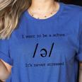 I Want To Be A Schwa It's Never Stressed Reading Teacher For Men Girls Kids Women's Heather T-Shirt Heather True Royal
