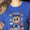 You Make The Whole Class Shimmer Teacher Era Back To School Women's Heather T-Shirt Heather True Royal You Make The Whole Class Shimmer Teacher Era Back To School Women's Heather T-Shirt Heather True Royal