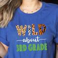 Wild About 3rd Grade Teacher Student Third Grade Zoo Safari Men Women Girls Kids Women's Heather T-Shirt Heather True Royal Wild About 3rd Grade Teacher Student Third Grade Zoo Safari Men Women Girls Kids Women's Heather T-Shirt Heather True Royal