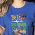 Wild About 3rd Grade Teacher Student Third Grade Zoo Safari Women's Heather T-Shirt Heather True Royal