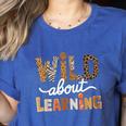 Wild About Learning Back To School First Day Teacher Student Women's Heather T-Shirt Heather True Royal Wild About Learning Back To School First Day Teacher Student Women's Heather T-Shirt Heather True Royal