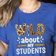 Wild About My Students School Teachers And Students Women's Heather T-Shirt Heather True Royal Wild About My Students School Teachers And Students Women's Heather T-Shirt Heather True Royal