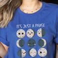 Women Science Teacher Moon Phases Scientist Back To School Women's Heather T-Shirt Heather True Royal Women Science Teacher Moon Phases Scientist Back To School Women's Heather T-Shirt Heather True Royal