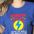 Wonder Teacher Costume Shirt Teacher Halloween Costume Men Women Women's Heather T-Shirt Heather True Royal