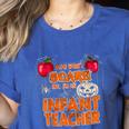 You Won't Scare Me I'm An Infant Teacher Men Women Women's Heather T-Shirt Heather True Royal You Won't Scare Me I'm An Infant Teacher Men Women Women's Heather T-Shirt Heather True Royal