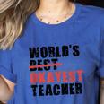 World's Best Okayest Teacher ACY025a For Men Women Women's Heather T-Shirt Heather True Royal World's Best Okayest Teacher ACY025a For Men Women Women's Heather T-Shirt Heather True Royal