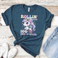100 Days Of School Girls Teacher 100th Day Unicorn Outfit Women's Heather T-Shirt Heather Deep Teal 100 Days Of School Girls Teacher 100th Day Unicorn Outfit Women's Heather T-Shirt Heather Deep Teal