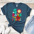 50 Days Of School Teacher Happy 50th Day Of School Kids Women's Heather T-Shirt Heather Deep Teal 50 Days Of School Teacher Happy 50th Day Of School Kids Women's Heather T-Shirt Heather Deep Teal