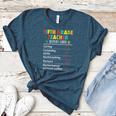 5th Grade Teacher Report Card Appreciation Men Women Women's Heather T-Shirt Heather Deep Teal
