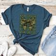 5th Grade Teacher Student Camo Bow Back To School Women's Heather T-Shirt Heather Deep Teal
