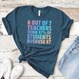6 Out Of 7 Teachers Think 67 Of Students Overuse 67 Quote Women's Heather T-Shirt Heather Deep Teal