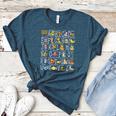 Alphabet Animals Back To School Pre-K Kindergarten Teacher Women's Heather T-Shirt Heather Deep Teal Alphabet Animals Back To School Pre-K Kindergarten Teacher Women's Heather T-Shirt Heather Deep Teal