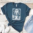 Artist Tarot Card Skeleton Painter Art Teacher Witchy Women's Heather T-Shirt Heather Deep Teal Artist Tarot Card Skeleton Painter Art Teacher Witchy Women's Heather T-Shirt Heather Deep Teal