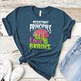 Assistant Principals Love Brains Zombie Teacher Halloween Women's Heather T-Shirt Heather Deep Teal
