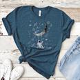 Astronaut Purple Moon Swing NASA Space Science Teacher Women's Heather T-Shirt Heather Deep Teal