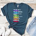 Back To School Teacher We Are Like A Box Of Crayons Women's Heather T-Shirt Heather Deep Teal Back To School Teacher We Are Like A Box Of Crayons Women's Heather T-Shirt Heather Deep Teal