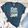 Back To School Teacher Flair Pens Are My Jam Women's Heather T-Shirt Heather Deep Teal Back To School Teacher Flair Pens Are My Jam Women's Heather T-Shirt Heather Deep Teal
