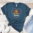 Back To School Tee ENL Teacher English New Language Squad Women's Heather T-Shirt Heather Deep Teal