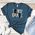 Back To School Third Grade Teacher First Day Of 3rd Grade Women's Heather T-Shirt Heather Deep Teal Back To School Third Grade Teacher First Day Of 3rd Grade Women's Heather T-Shirt Heather Deep Teal