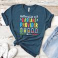 Battery Life Of Daycare Provider Childcare Teacher Women's Heather T-Shirt Heather Deep Teal