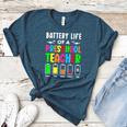Battery Life Of a Preschool School Teacher School Week Women's Heather T-Shirt Heather Deep Teal Battery Life Of a Preschool School Teacher School Week Women's Heather T-Shirt Heather Deep Teal